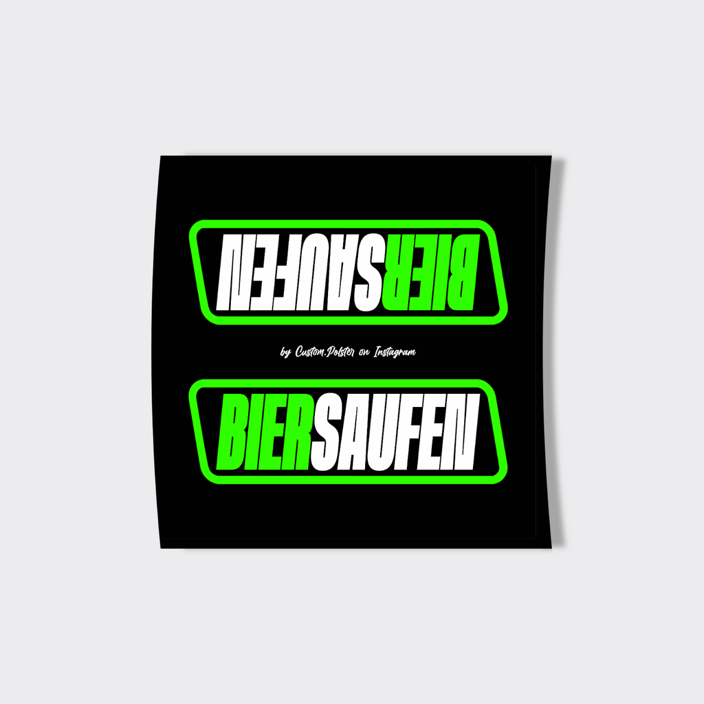 LENKERPOLSTER – BIER SAUFEN